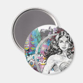 Wonder Woman Collage 6 Magneet (Voorkant / Achterkant)
