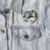 Wonder Woman Collage 6 Ronde Button 5,7 Cm (In situ)