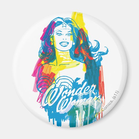 Wonder Woman Colorful 1 Magneet (Voorkant)