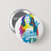 Wonder Woman Colorful 1 Ronde Button 5,7 Cm (Voorkant /achterkant)
