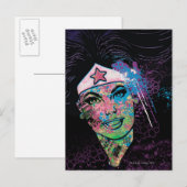Wonder Woman Colorful Collage Briefkaart (Voorkant / Achterkant)