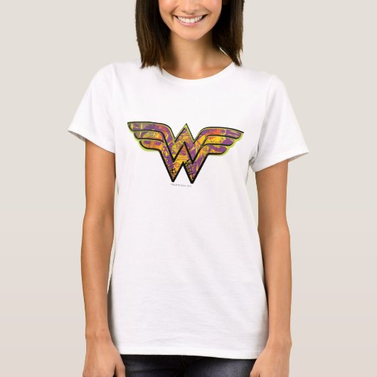 Wonder Woman Colorful Logo T-shirt (Voorkant)
