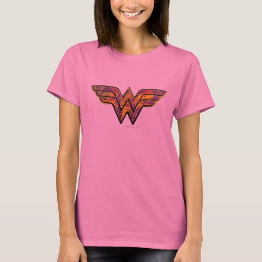 Wonder Woman Colorful Logo T-shirt (Voorkant)