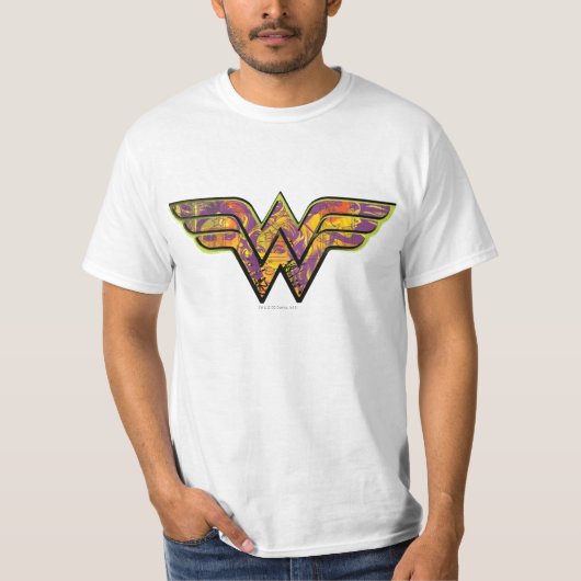 Wonder Woman Colorful Logo T-shirt (Voorkant)