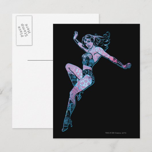 Wonder Woman Colorful Pose Briefkaart (Voorkant / Achterkant)