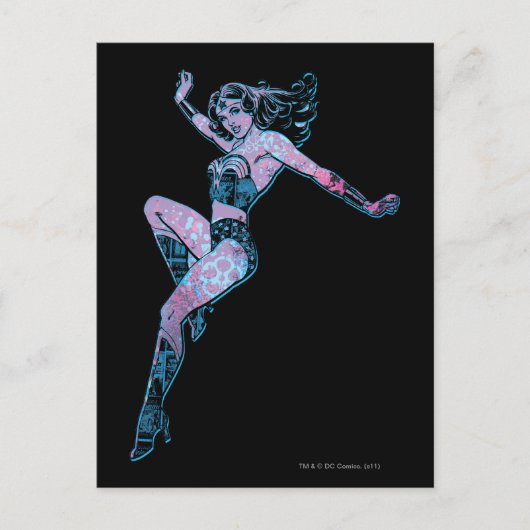 Wonder Woman Colorful Pose Briefkaart (Voorkant)