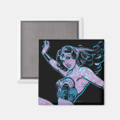 Wonder Woman Colorful Pose Magneet (Voorkant / Achterkant)