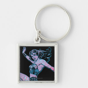 Wonder Woman Colorful Pose Sleutelhanger