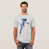 Wonder Woman Colorful Pose T-shirt (Voorkant volledig)