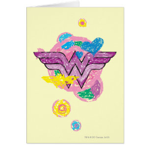 Wonder Woman Colorful Scribbles