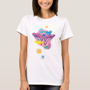 Wonder Woman Colorful Scribbles T-shirt