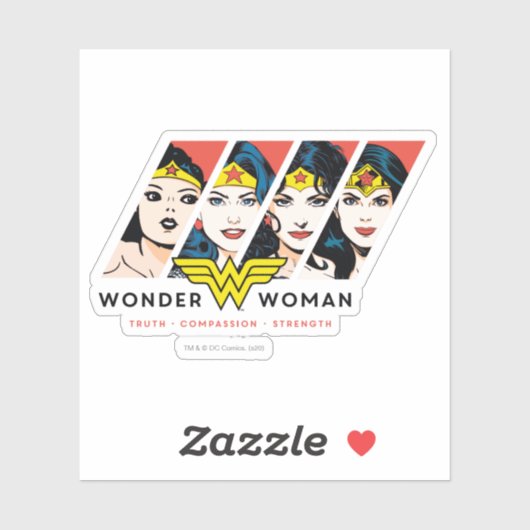 Wonder Woman Comic Evoluhic Sticker (Vel)