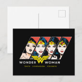 Wonder Woman Comic Evoluhic Uitnodiging Briefkaart (Voorkant / Achterkant)