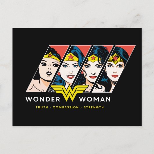Wonder Woman Comic Evoluhic Uitnodiging Briefkaart (Voorkant)