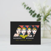 Wonder Woman Comic Evoluhic Uitnodiging Briefkaart (Staand voorkant)