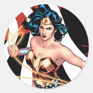 Wonder Woman Comic Hoesje #12 Ronde Sticker