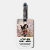 Wonder Woman Comic Hoesje #13 Bagagelabel (Achterkant verticaal)
