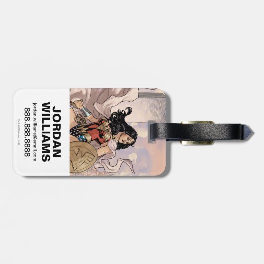 Wonder Woman Comic Hoesje #13 Bagagelabel (Achterkant horizontaal)