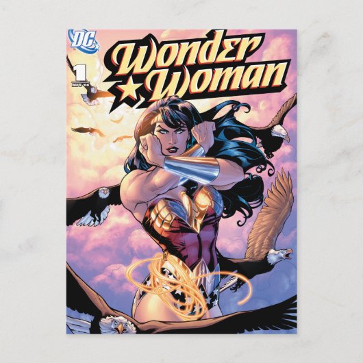 Wonder Woman Comic Hoesje #1 Briefkaart (Voorkant)