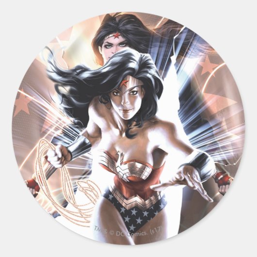 Wonder Woman Comic Hoesje #609 Variant Ronde Sticker (Voorkant)