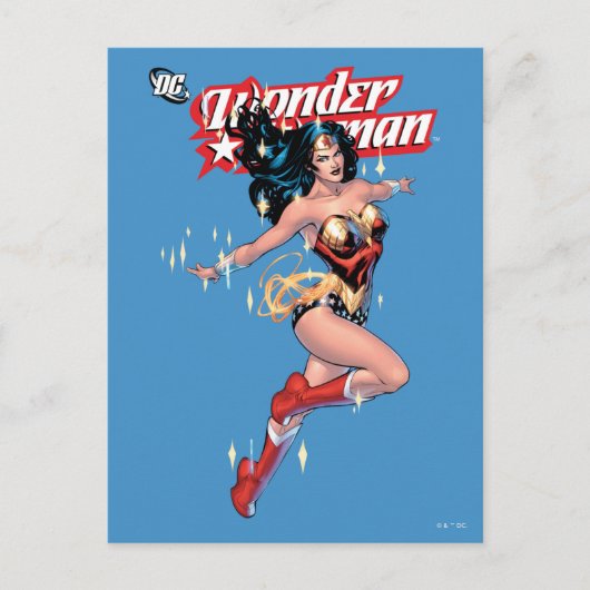 Wonder Woman Comic Hoesje Briefkaart (Voorkant)