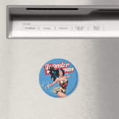 Wonder Woman Comic Hoesje Magneet (Insitu (Vaatwasser))
