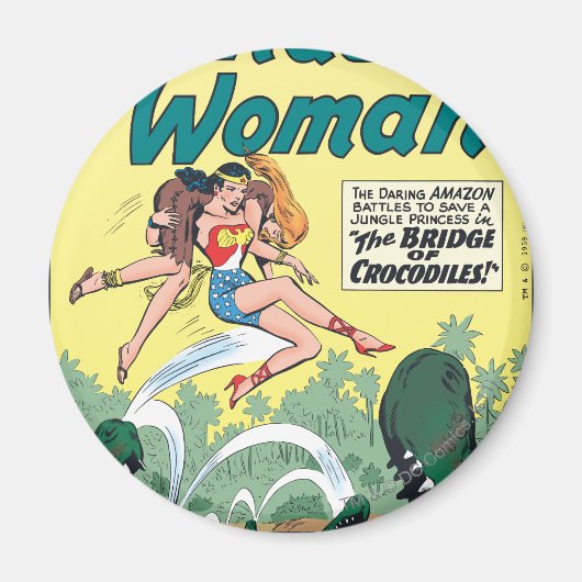 Wonder Woman Crocodiles Magneet (Voorkant)