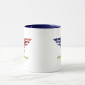 Wonder Woman Crossed Arms in Logo Collage Mok (Midden)