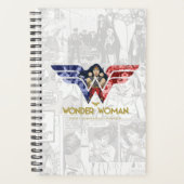 Wonder Woman Crossed Arms in Logo Collage Planner (Voorkant)