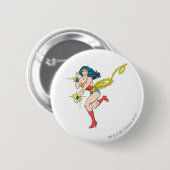 Wonder Woman Cuffs Ronde Button 5,7 Cm (Voorkant /achterkant)