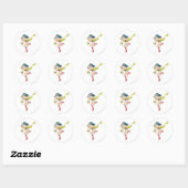 Wonder Woman Cuffs Ronde Sticker (Vel)