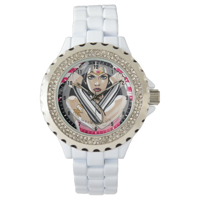 Wonder Woman Defend - Sjabloon Horloge (Voorkant)