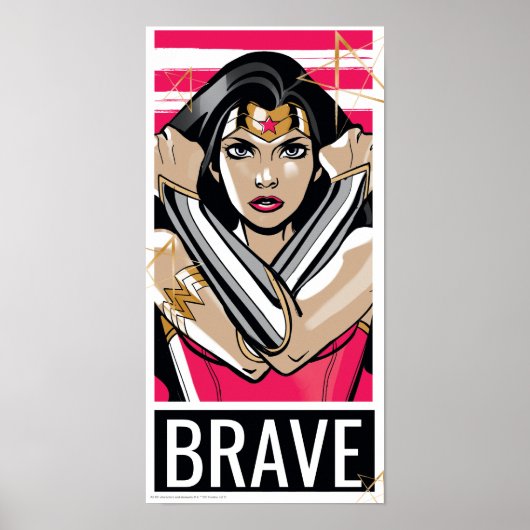Wonder Woman Defend - Sjabloon Poster (Voorkant)