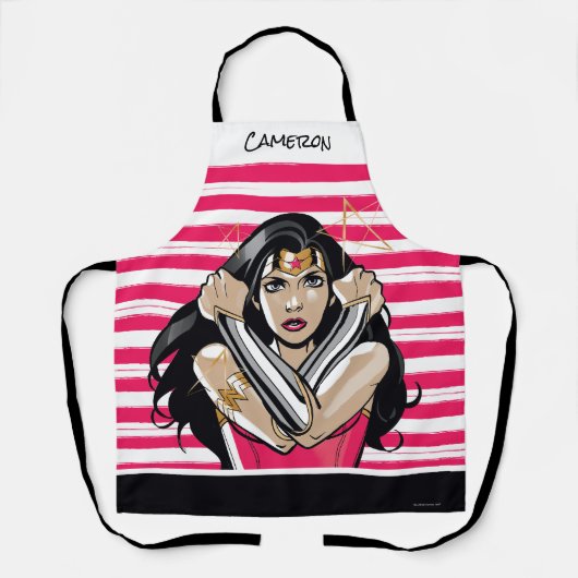 Wonder Woman Defend - Sjabloon Schort (Voorkant)