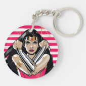 Wonder Woman Defend - Sjabloon Sleutelhanger (Achterkant)