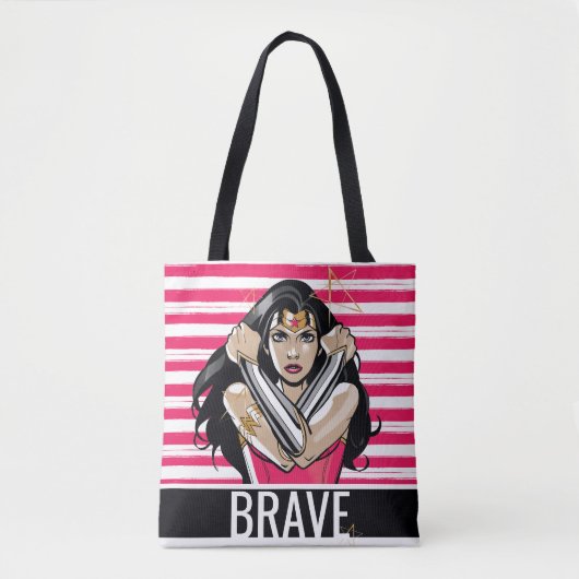 Wonder Woman Defend - Sjabloon Tote Bag (Voorkant)