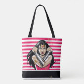 Wonder Woman Defend - Sjabloon Tote Bag (Achterkant)