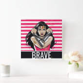 Wonder Woman Defend - Sjabloon Vierkante Klok (Huis)