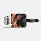 Wonder Woman Diana Prince Transformation Bagagelabel (Achterkant horizontaal)