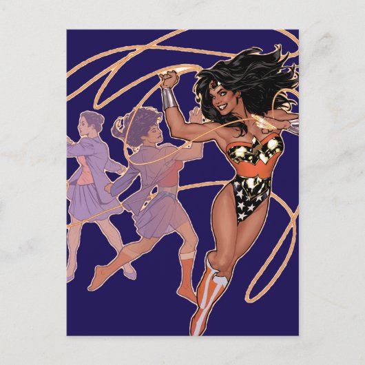 Wonder Woman Diana Prince Transformation Briefkaart (Voorkant)
