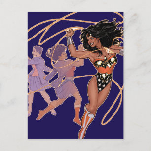 Wonder Woman Diana Prince Transformation Briefkaart