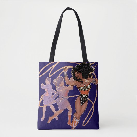 Wonder Woman Diana Prince Transformation Tote Bag (Voorkant)