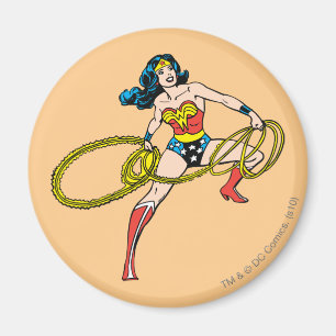 Wonder Woman die de Lasso goed doorslikt Magneet