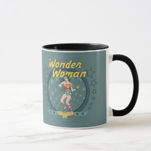 Wonder Woman Disted Star Design Mok