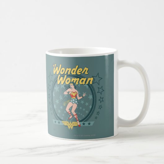 Wonder Woman Disted Star Design Mok (Rechts)