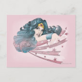 Wonder Woman Dolphin and Stripes Briefkaart (Voorkant)
