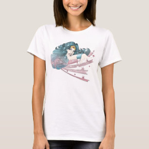 Wonder Woman Dolphin and Stripes T-shirt
