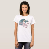 Wonder Woman Dolphin and Stripes T-shirt (Voorkant volledig)