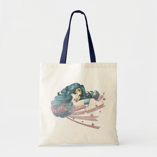 Wonder Woman Dolphin and Stripes Tote Bag (Voorkant)