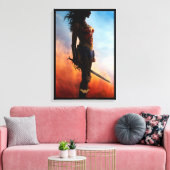 Wonder Woman Duststorm Silhouette Canvas Afdruk (Insitu (Woonkamer))